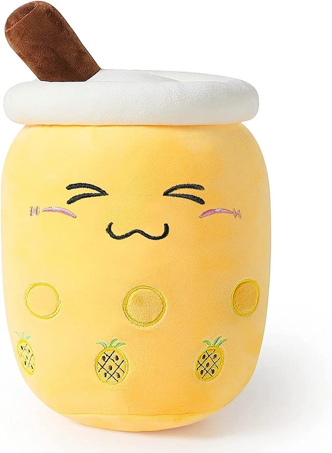 TechMax Solution دمية شاي الفقاعات المحشوة من تيك ماكس سوليوشن كاواي، دمية قطيفة على شكل كوب شاي حليب بوبا، وسادة لعبة للأطفال - Image 1